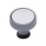 M Marcus Heritage Brass Florence Knurled Cabinet Knob 32mm 