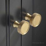 M Marcus Heritage Brass Florence Knurled Cabinet Knob 32mm 