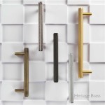 M Marcus Heritage Brass Cabinet Pull Complete Knurled Design 128mm Centre to Centre