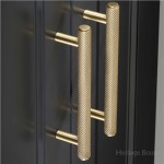 M Marcus Heritage Brass Cabinet Pull Complete Knurled Design 96mm Centre to Centre