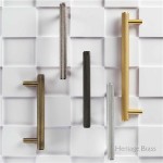 M Marcus Heritage Brass Cabinet Pull Complete Knurled Design 96mm Centre to Centre