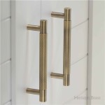 M Marcus Heritage Brass Partial Knurled Design Cabinet Pull 128mm Centre to Centre