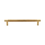 M Marcus Heritage Brass Partial Knurled Design Cabinet Pull 160mm Centre to Centre