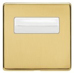 M Marcus Heritage Brass Studio Range Key Card Switch with White Trim