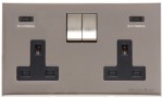 M Marcus Heritage Brass Winchester Range Double USB-C Socket