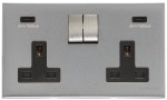 M Marcus Heritage Brass Winchester Range Double USB-C Socket