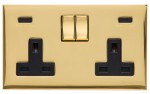 M Marcus Heritage Brass Winchester Range Double USB-C Socket