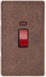 M Marcus Heritage Brass Vintage Range 45 Amp Tall Plate Cooker Switch