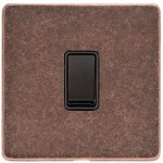 M Marcus Heritage Brass Vintage Range 20 Amp Double Pole Switch