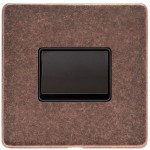 M Marcus Heritage Brass Vintage Range 6 Amp Triple Pole Fan Isolating Switch