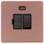 M Marcus Heritage Brass Vintage Range Switched Fused Spur Unit with Neon Indicator