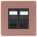 M Marcus Heritage Brass Vintage Range 2 Gang Secondary Line Socket