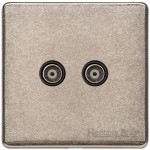 M Marcus Heritage Brass Vintage Range TV/FM Diplexed Socket