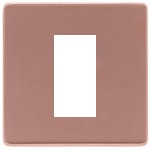 M Marcus Heritage Brass Vintage Range 1 Module Euro Plate