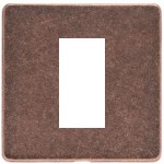 M Marcus Heritage Brass Vintage Range 1 Module Euro Plate