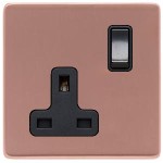 M Marcus Heritage Brass Vintage Range Single Switched Socket