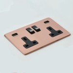 M Marcus Heritage Brass Vintage Range Double USB-A Socket