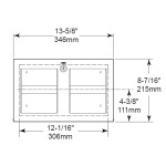 Bobrick B-35883 TrimLineSeries™ Recessed Multi-Roll Toilet Tissue Dispenser