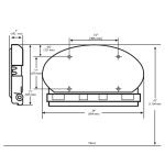 Bobrick Koala Kare KB208 Oval Wall-Mounted Baby Changing Station