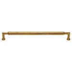 M Marcus Heritage Brass Bauhaus Round Design Cabinet Pull 254mm Centre to Centre