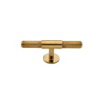 M Marcus Heritage Brass Knurled Fountain Design Cabinet Knob 60mm