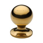 M Marcus Heritage Brass Ball Design Cabinet Knob 25mm 