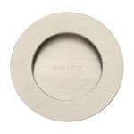 M Marcus Heritage Brass Round Flush Pull 63mm 