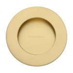 M Marcus Heritage Brass Round Flush Pull 63mm 