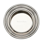 M Marcus Heritage Brass Round Reeded Flush Pull 63mm 