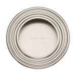 M Marcus Heritage Brass Round Reeded Flush Pull 63mm 