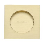 M Marcus Heritage Brass Square Flush Pull 63.5 x 63.5mm