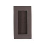 M Marcus Heritage Brass Reeded Rectangular Flush Pull 105 x 58mm