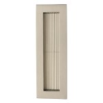 M Marcus Heritage Brass Reeded Rectangular Flush Pull 175 x 58mm