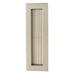 M Marcus Heritage Brass Reeded Rectangular Flush Pull 175 x 58mm