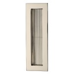 M Marcus Heritage Brass Reeded Rectangular Flush Pull 175 x 58mm