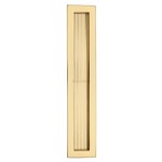 M Marcus Heritage Brass Reeded Rectangular Flush Pull 300 x 58mm