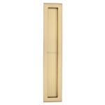M Marcus Heritage Brass Reeded Rectangular Flush Pull 300 x 58mm