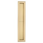 M Marcus Heritage Brass Reeded Rectangular Flush Pull 300 x 58mm