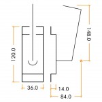 Medium Duty Facility Indicating Bolt – Satin Anodised Aluminium 