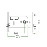 Horizontal Mortice Latch