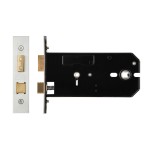 Hortizontal Mortice Bathroom Lock – Satin Stainless Steel
