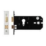 Horizontal Euro Mortice Sash Lock – Satin Stainless Steel