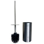Allgood Modric 2445N Wall Mounted Toilet Brush and Holder - Satin Stainless Steel