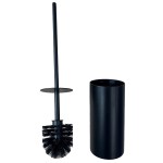 Allgood Modric 2445N Wall Mounted Toilet Brush and Holder - Antimicrobial Matt Black