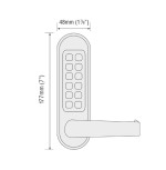 Codelocks CL500 Marine Panic Outside Access Device – Matt Black