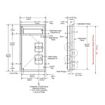 Bobrick B-347 ClassicSeries® Partition Mounted Seat-Cover Dispenser and Toilet Tissue Dispenser