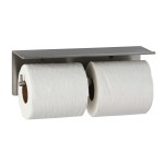 Bobrick B-540 Surface-Mounted Toilet Tissue Dispenser & Utility Shelf