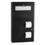 Bobrick B-3479 ClassicSeries® Surface-Mounted Seat-Cover Dispenser and Toilet Tissue Dispenser