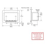 Bobrick B-4380 Recessed Heavy-Duty Soap Dish