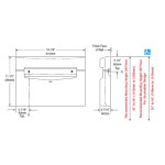 Bobrick B-5221 MatrixSeries™ Surface-Mounted Seat-Cover Dispenser